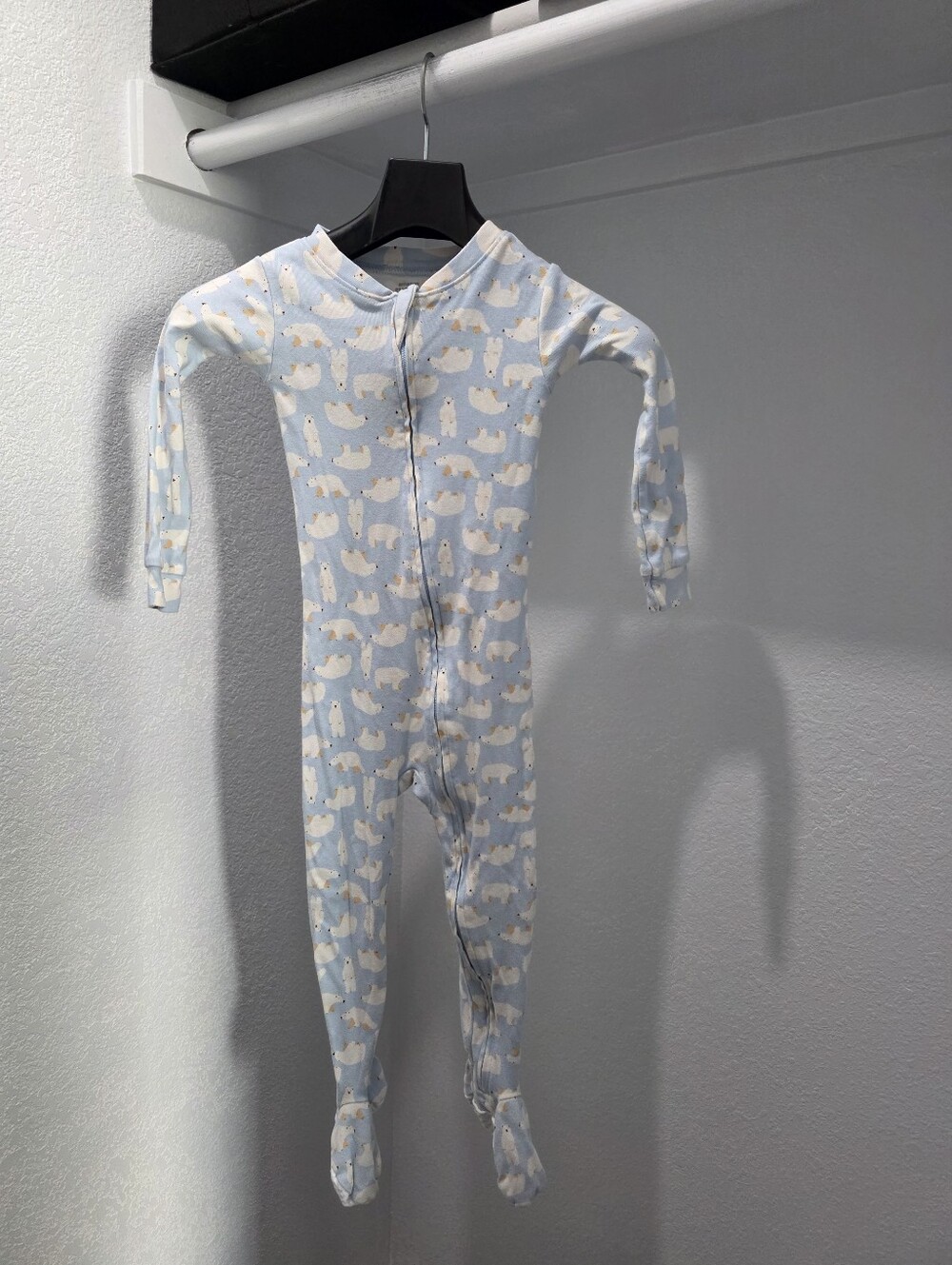 Toddler Boy 3T Blue Footed Sleeper